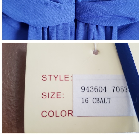 Cobalt bridesmaid dress - Picture 2 of 2